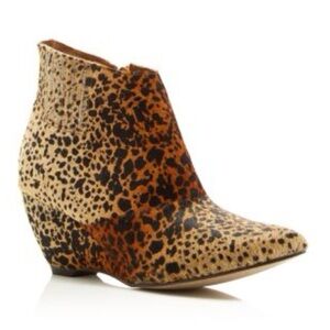 MATISSE Nugent Leopart Print Calf Hair Bootie Western Vibes,, Size 8.5